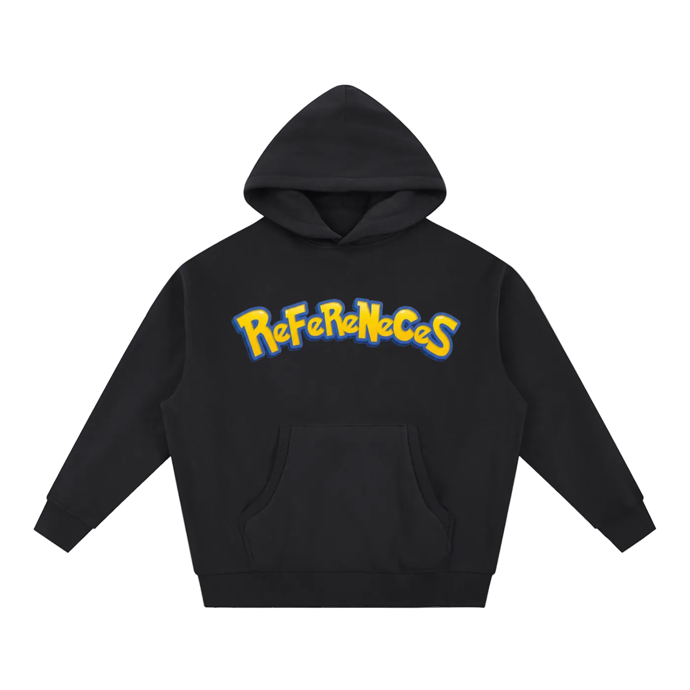 Poke-Bones Oversized Boxy Fit Fleece Hoodie