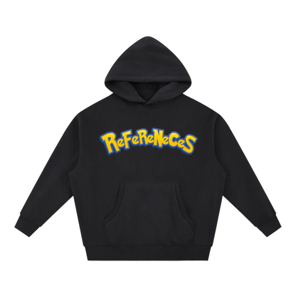 Poke-Bones Oversized Boxy Fit Fleece Hoodie