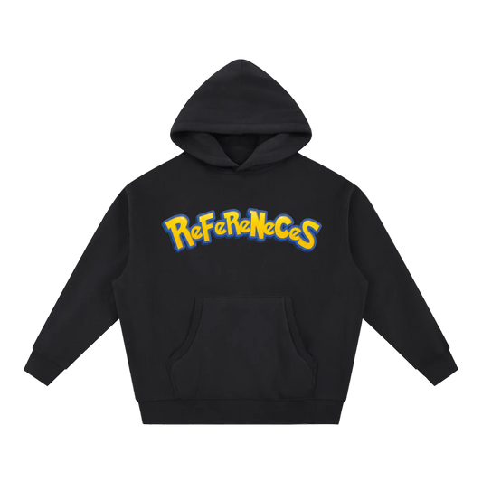 Poke-Bones Oversized Boxy Fit Fleece Hoodie